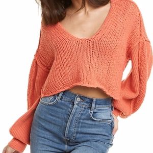 Free People Sea Bright Pullover Sweater XL